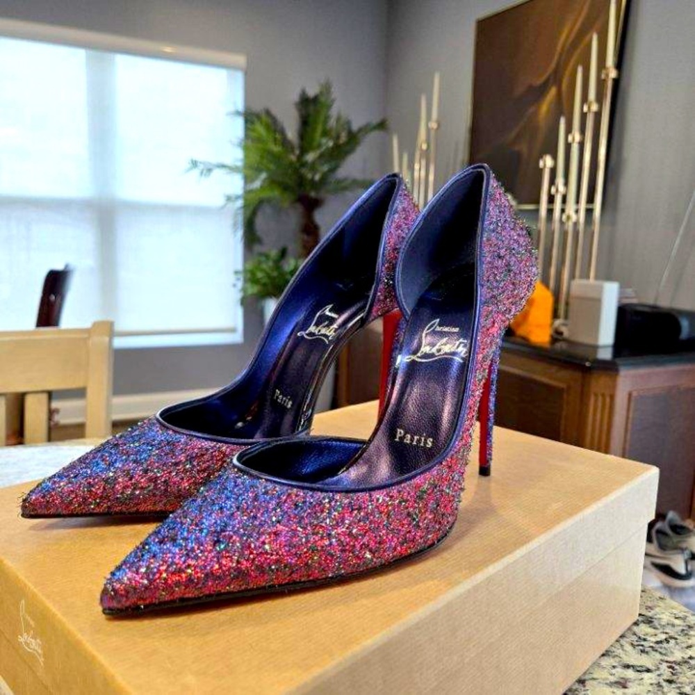 Christian Louboutin Multicolor Glitter Heels